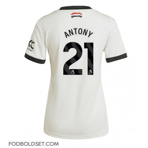 Manchester United Antony #21 Tredjetrøje Dame 2024-25 Kortærmet